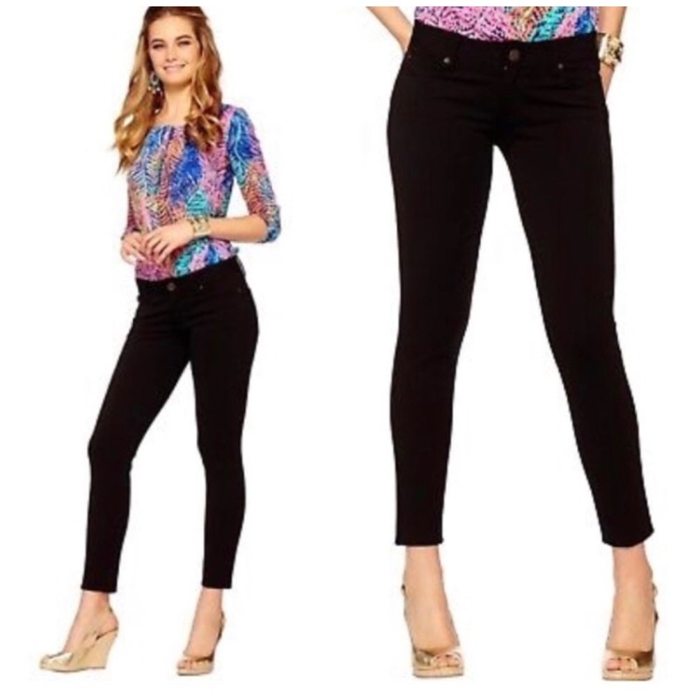 Lilly Pulitzer Black Worth Skinny Jeans Size 6
